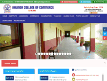 Tablet Screenshot of kalingacollegeorissa.com